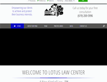 Tablet Screenshot of lotuslawcenter.com